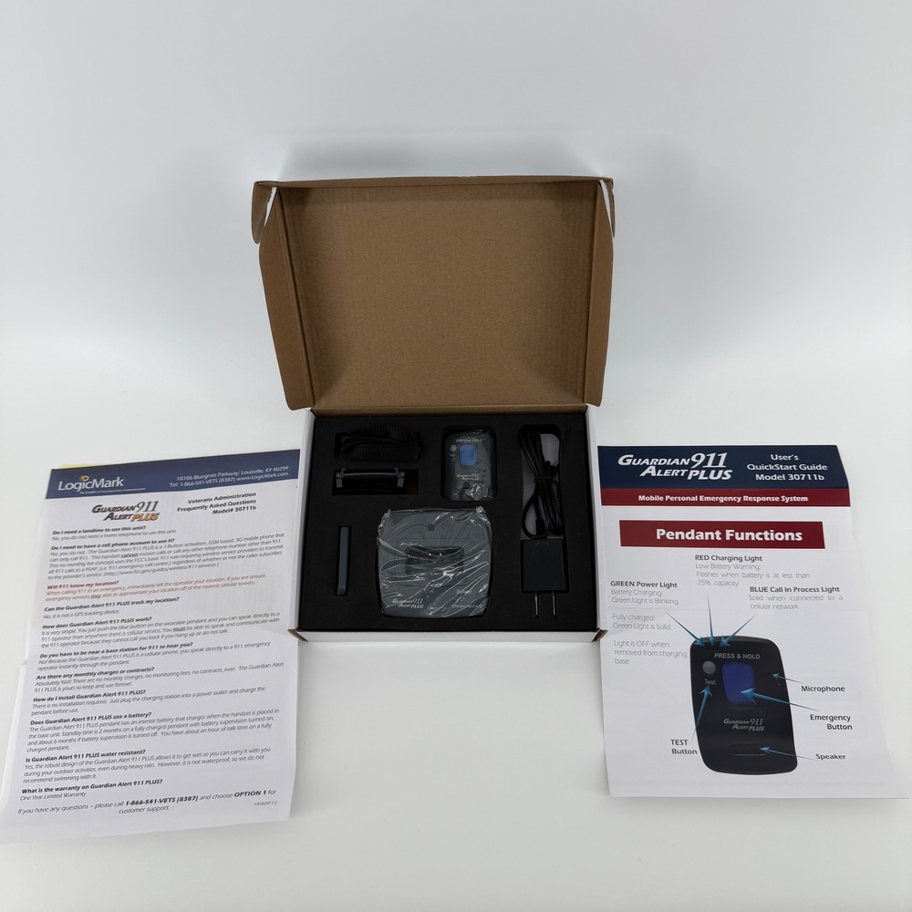 Guardian 911 Alert Plus Mobile‎ Personal Emergency Response System Model 30711B